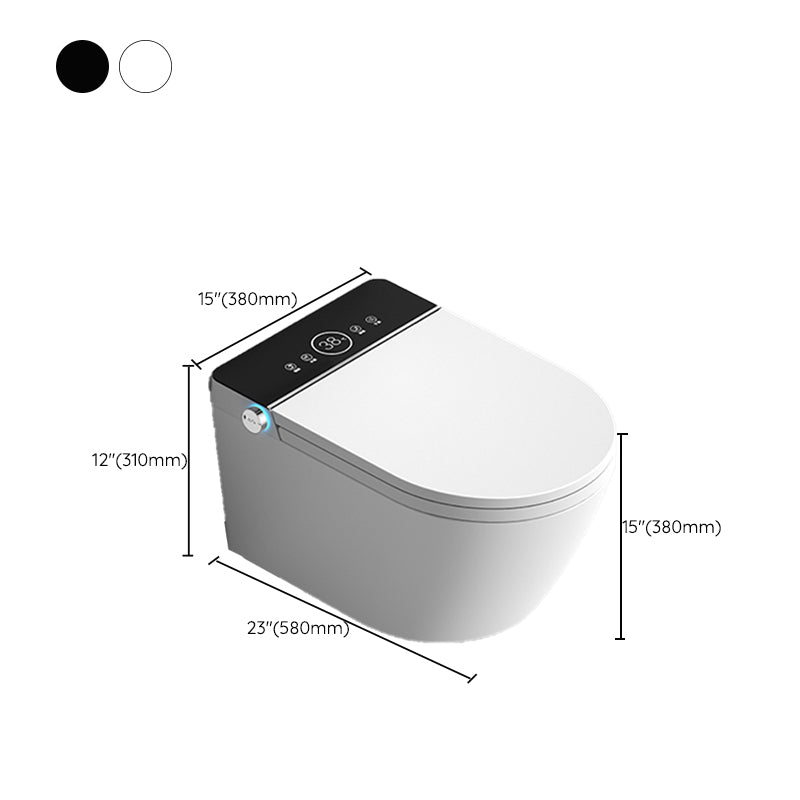 Contemporary Wall Hung Toilet Slow Close Seat Included Urine Toilet for Washroom Clearhalo 'Bathroom Remodel & Bathroom Fixtures' 'Home Improvement' 'home_improvement' 'home_improvement_toilets' 'Toilets & Bidets' 'Toilets' 7230171