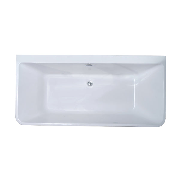 Back to Wall Rectangular Bath Antique Finish Soaking Modern Bathtub Clearhalo 'Bathroom Remodel & Bathroom Fixtures' 'Bathtubs' 'Home Improvement' 'home_improvement' 'home_improvement_bathtubs' 'Showers & Bathtubs' 7230283