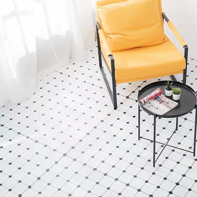 Vinyl Flooring Floral Print Square PVC Indoor Vinyl Flooring Orange-Red Clearhalo 'Flooring 'Home Improvement' 'home_improvement' 'home_improvement_vinyl_flooring' 'Vinyl Flooring' 'vinyl_flooring' Walls and Ceiling' 7230649