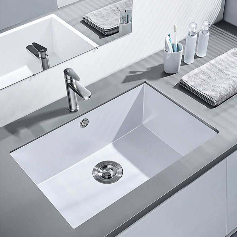 Quartz Kitchen Sink Rectangular Shape Kitchen Sink with Single Bowl Clearhalo 'Home Improvement' 'home_improvement' 'home_improvement_kitchen_sinks' 'Kitchen Remodel & Kitchen Fixtures' 'Kitchen Sinks & Faucet Components' 'Kitchen Sinks' 'kitchen_sinks' 7231148