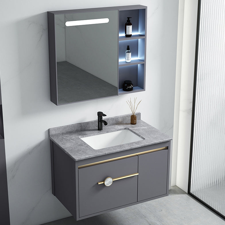 Glam Bathroom Vanity Set Wall Mount Faucet Included Bathroom Sink Vanity Clearhalo 'Bathroom Remodel & Bathroom Fixtures' 'Bathroom Vanities' 'bathroom_vanities' 'Home Improvement' 'home_improvement' 'home_improvement_bathroom_vanities' 7231441