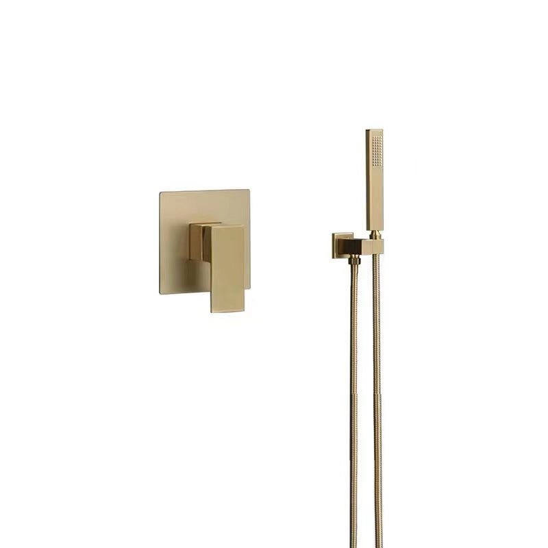 Modern Shower Trim Brass Temperature Control Handheld Shower Head Shower Combo Gold None Hand Spray Clearhalo 'Bathroom Remodel & Bathroom Fixtures' 'Home Improvement' 'home_improvement' 'home_improvement_shower_faucets' 'Shower Faucets & Systems' 'shower_faucets' 'Showers & Bathtubs Plumbing' 'Showers & Bathtubs' 7231932