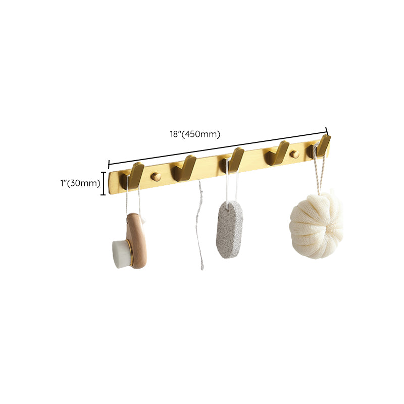 Modern Gold Bathroom Accessory Kit Towel Bar Bath Shelf Bath Hardware Set Clearhalo 'Bathroom Hardware Sets' 'Bathroom Hardware' 'Bathroom Remodel & Bathroom Fixtures' 'bathroom_hardware_sets' 'Home Improvement' 'home_improvement' 'home_improvement_bathroom_hardware_sets' 7232287