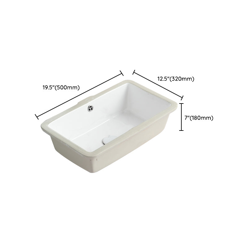 Traditional Undermount Bathroom Sink Round Porcelain Shut-Off Valve Included Basin Sink Clearhalo 'Bathroom Remodel & Bathroom Fixtures' 'Bathroom Sinks & Faucet Components' 'Bathroom Sinks' 'bathroom_sink' 'Home Improvement' 'home_improvement' 'home_improvement_bathroom_sink' 7233719