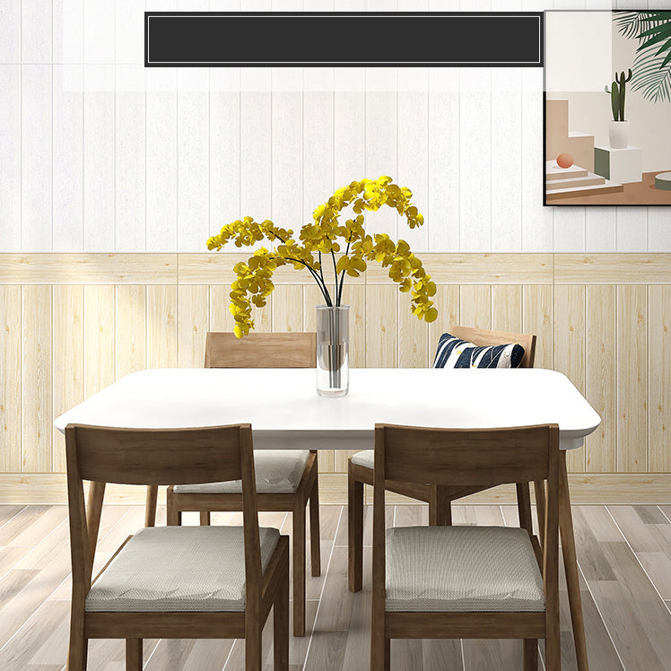 Wall Paneling Wainscoting Vinyl Peel and Stick Smooth Waterproof Indoor Wall Paneling Clearhalo 'Flooring 'Home Improvement' 'home_improvement' 'home_improvement_wall_paneling' 'Wall Paneling' 'wall_paneling' 'Walls & Ceilings' Walls and Ceiling' 7234136