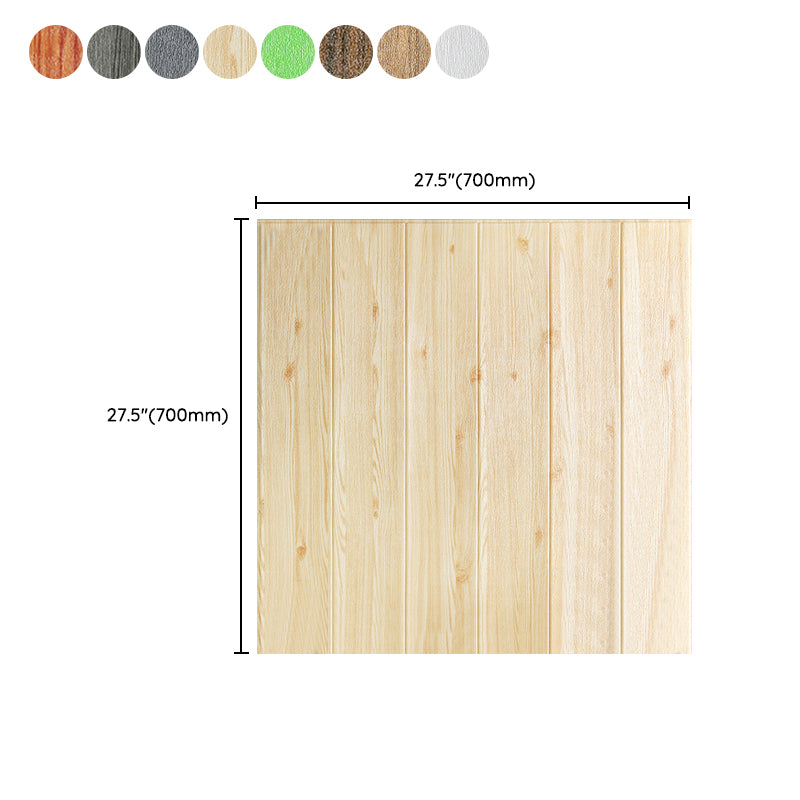 Wall Paneling Wainscoting Vinyl Peel and Stick Smooth Waterproof Indoor Wall Paneling Clearhalo 'Flooring 'Home Improvement' 'home_improvement' 'home_improvement_wall_paneling' 'Wall Paneling' 'wall_paneling' 'Walls & Ceilings' Walls and Ceiling' 7234153