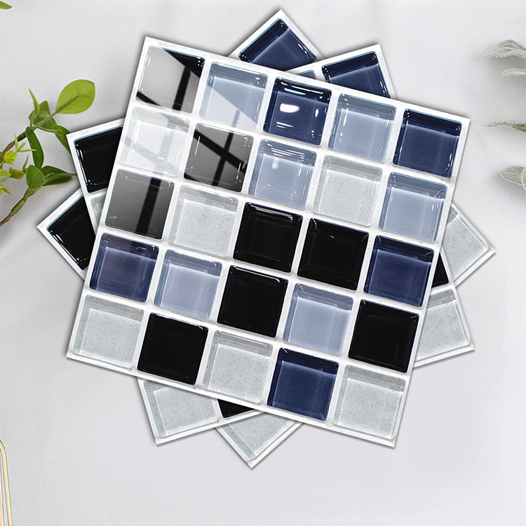 Square Peel and Stick Tiles Grid Mosaic Tile Indoor Wallpaper Clearhalo 'Flooring 'Home Improvement' 'home_improvement' 'home_improvement_peel_stick_blacksplash' 'Peel & Stick Backsplash Tile' 'peel_stick_blacksplash' 'Walls & Ceilings' Walls and Ceiling' 7239946