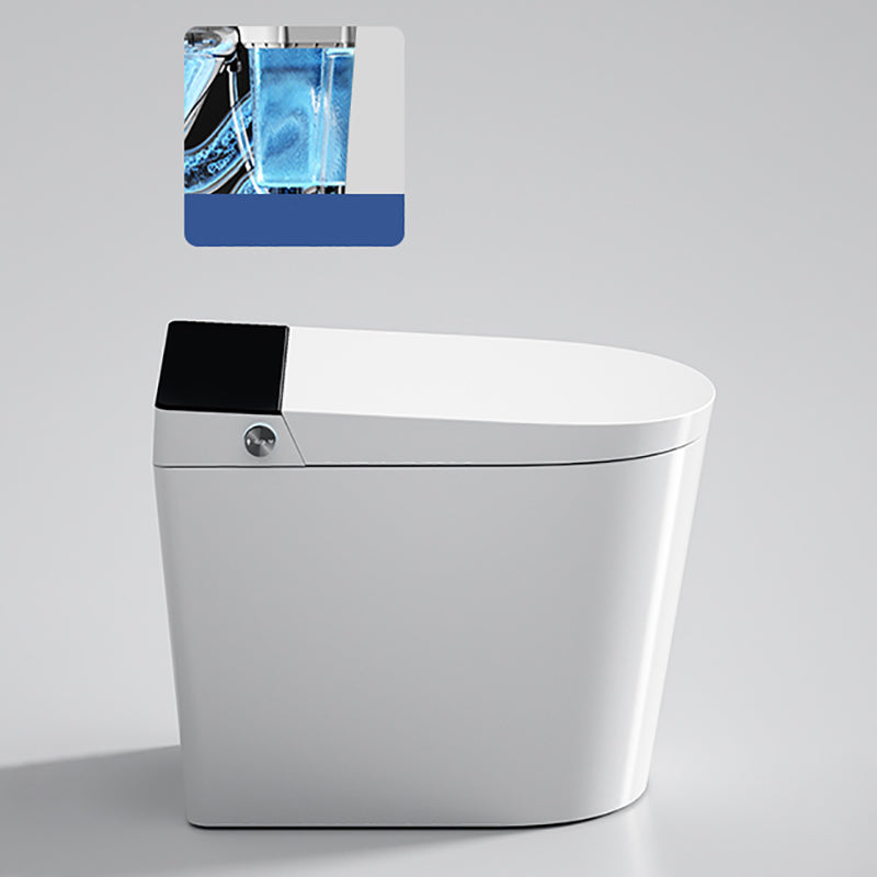 Contemporary White Floor Standing Bidet with Water Pressure Control Black White Manual Flip (Standard) Clearhalo 'Bathroom Remodel & Bathroom Fixtures' 'Bidets' 'Home Improvement' 'home_improvement' 'home_improvement_bidets' 'Toilets & Bidets' 7240382