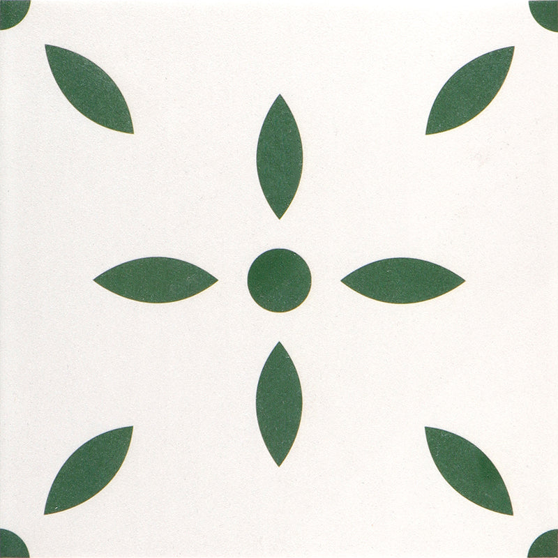 Modern Style Floor Tile Moroccan Print Straight Edge Square Waterproof Floor Tile White-Green Clearhalo 'Floor Tiles & Wall Tiles' 'floor_tiles_wall_tiles' 'Flooring 'Home Improvement' 'home_improvement' 'home_improvement_floor_tiles_wall_tiles' Walls and Ceiling' 7242219