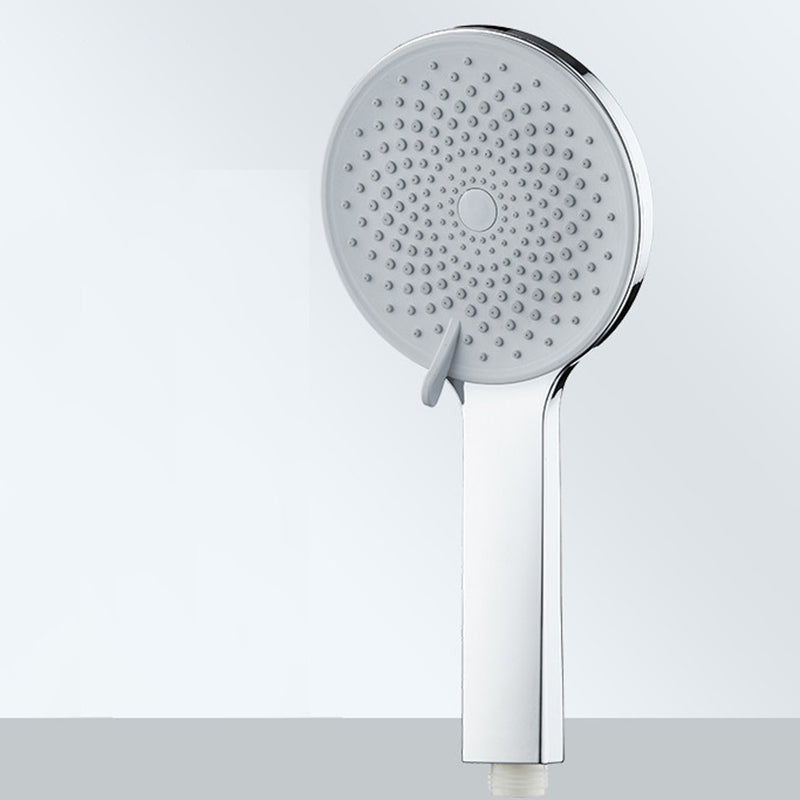 Plastic Handheld Shower Head Adjustable Spray Pattern Shower Head Silver Hand Shower Clearhalo 'Bathroom Remodel & Bathroom Fixtures' 'Home Improvement' 'home_improvement' 'home_improvement_shower_heads' 'Shower Heads' 'shower_heads' 'Showers & Bathtubs Plumbing' 'Showers & Bathtubs' 7242530