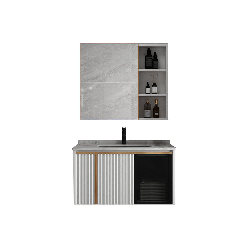 Rectangular Wall Mount Sink Vanity Modern White Metal Frame Vanity Vanity & Faucet & Mirror Cabinet https://res.litfad.com/site/img/item/2023/01/29/7244707/1200x1200.jpg Clearhalo 'Bathroom Remodel & Bathroom Fixtures' 'Bathroom Vanities' 'bathroom_vanities' 'Home Improvement' 'home_improvement' 'home_improvement_bathroom_vanities' 7244707