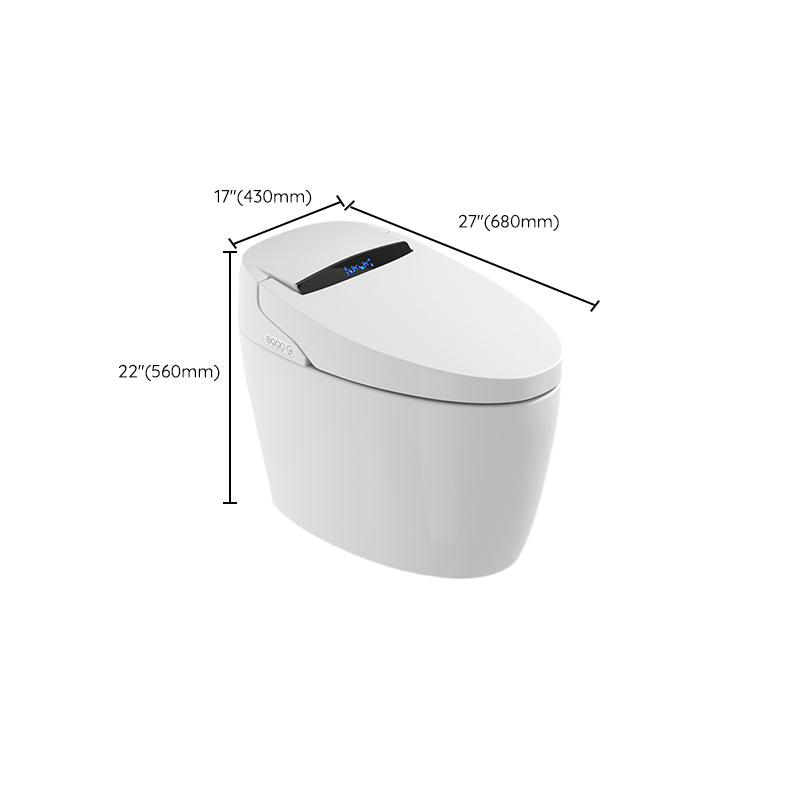 Contemporary Floor Standing Bidet Elongated Smart Bidet with Heated Seat Clearhalo 'Bathroom Remodel & Bathroom Fixtures' 'Bidets' 'Home Improvement' 'home_improvement' 'home_improvement_bidets' 'Toilets & Bidets' 7251701