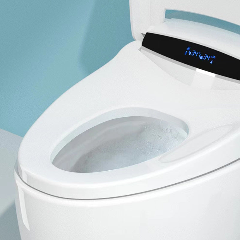 Floor Mount Bidet Elongated in White Smart Bidet with Heated Seat Clearhalo 'Bathroom Remodel & Bathroom Fixtures' 'Bidets' 'Home Improvement' 'home_improvement' 'home_improvement_bidets' 'Toilets & Bidets' 7251708