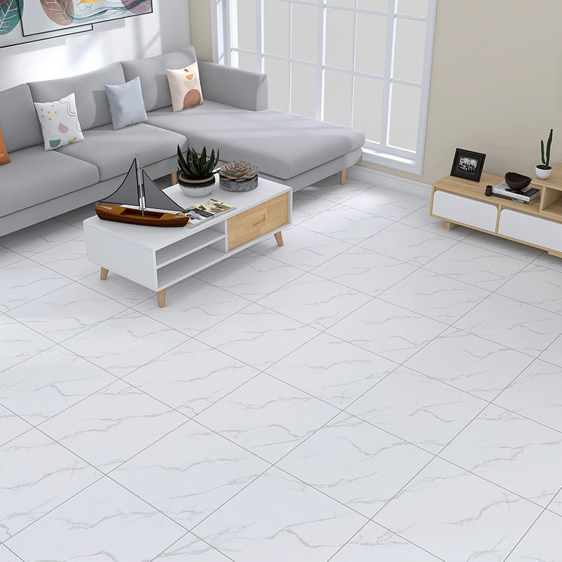 Home Indoor Vinyl Floor Coiled Marble Print Square PVC Vinyl Flooring Clearhalo 'Flooring 'Home Improvement' 'home_improvement' 'home_improvement_vinyl_flooring' 'Vinyl Flooring' 'vinyl_flooring' Walls and Ceiling' 7253799