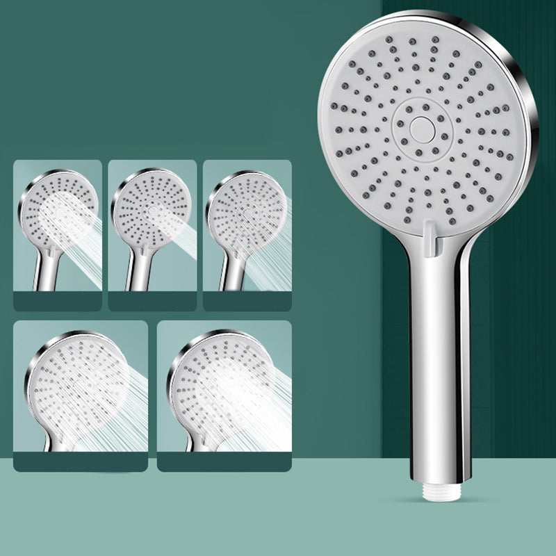 Contemporary Shower Head 5 Setting Adjustable Spray Pattern Handheld Shower Head Light Gray Hand Shower Clearhalo 'Bathroom Remodel & Bathroom Fixtures' 'Home Improvement' 'home_improvement' 'home_improvement_shower_heads' 'Shower Heads' 'shower_heads' 'Showers & Bathtubs Plumbing' 'Showers & Bathtubs' 7254146