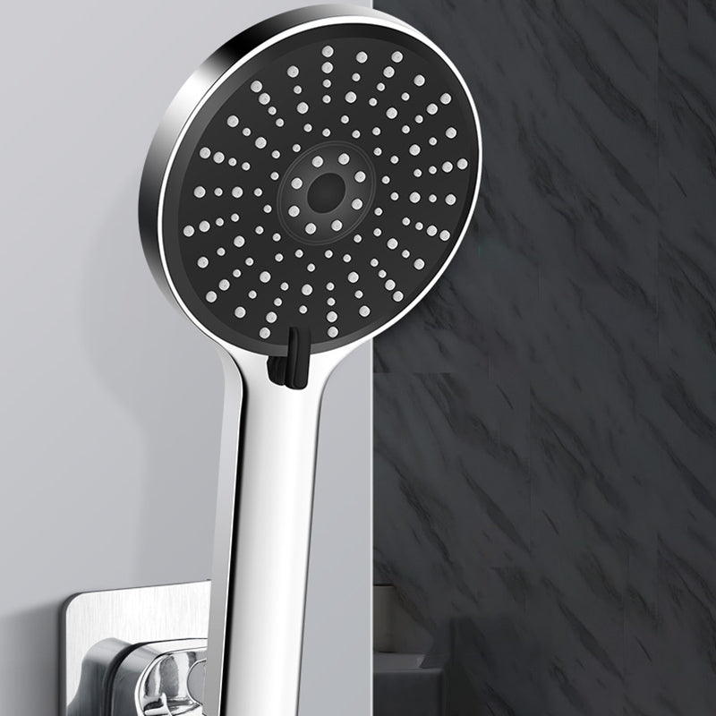 Contemporary Shower Head 5 Setting Adjustable Spray Pattern Handheld Shower Head Clearhalo 'Bathroom Remodel & Bathroom Fixtures' 'Home Improvement' 'home_improvement' 'home_improvement_shower_heads' 'Shower Heads' 'shower_heads' 'Showers & Bathtubs Plumbing' 'Showers & Bathtubs' 7254164