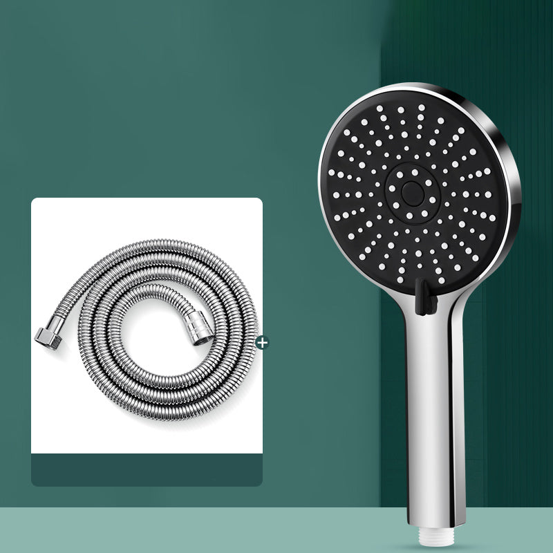 Contemporary Shower Head 5 Setting Adjustable Spray Pattern Handheld Shower Head Black Shower & 79" Hose Clearhalo 'Bathroom Remodel & Bathroom Fixtures' 'Home Improvement' 'home_improvement' 'home_improvement_shower_heads' 'Shower Heads' 'shower_heads' 'Showers & Bathtubs Plumbing' 'Showers & Bathtubs' 7254166