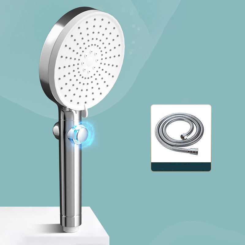 Modern Shower Head Handheld Plastic Round Self-cleaning Shower Head Shower Head with Hose Clearhalo 'Bathroom Remodel & Bathroom Fixtures' 'Home Improvement' 'home_improvement' 'home_improvement_shower_heads' 'Shower Heads' 'shower_heads' 'Showers & Bathtubs Plumbing' 'Showers & Bathtubs' 7254170