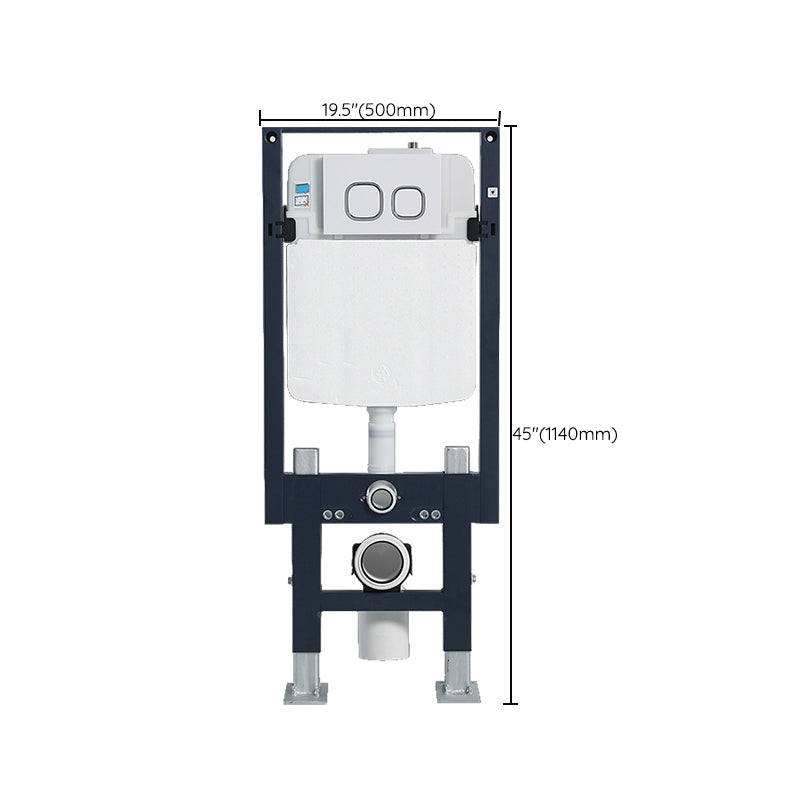 Modern White Flush Toilet Wall Mount Urine Toilet with Seat for Bathroom Clearhalo 'Bathroom Remodel & Bathroom Fixtures' 'Home Improvement' 'home_improvement' 'home_improvement_toilets' 'Toilets & Bidets' 'Toilets' 7254530