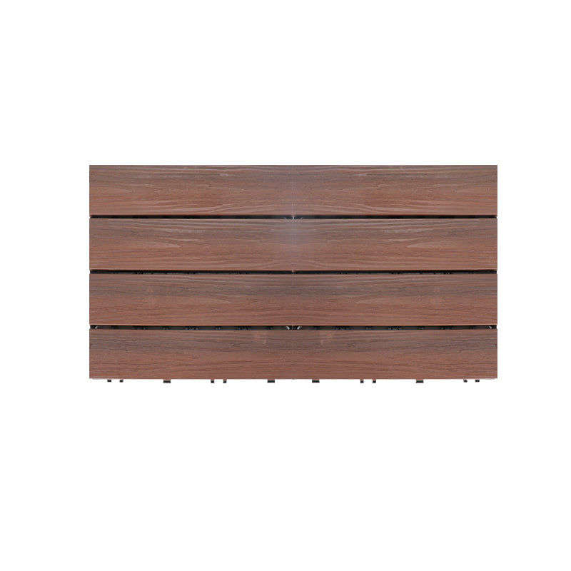 Deck Plank Loose Lay Wood Flooring Tiles Garden Outdoor Flooring 1' x 2' Brown Clearhalo 'Home Improvement' 'home_improvement' 'home_improvement_outdoor_deck_tiles_planks' 'Outdoor Deck Tiles & Planks' 'Outdoor Flooring & Tile' 'Outdoor Remodel' 'outdoor_deck_tiles_planks' 7260004