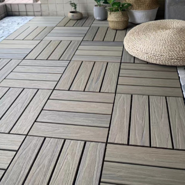 Deck Plank Loose Lay Wood Flooring Tiles Garden Outdoor Flooring Clearhalo 'Home Improvement' 'home_improvement' 'home_improvement_outdoor_deck_tiles_planks' 'Outdoor Deck Tiles & Planks' 'Outdoor Flooring & Tile' 'Outdoor Remodel' 'outdoor_deck_tiles_planks' 7260008