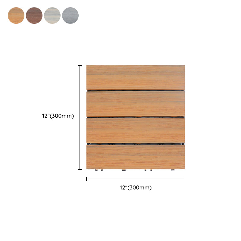 Deck Plank Loose Lay Wood Flooring Tiles Garden Outdoor Flooring Clearhalo 'Home Improvement' 'home_improvement' 'home_improvement_outdoor_deck_tiles_planks' 'Outdoor Deck Tiles & Planks' 'Outdoor Flooring & Tile' 'Outdoor Remodel' 'outdoor_deck_tiles_planks' 7260025