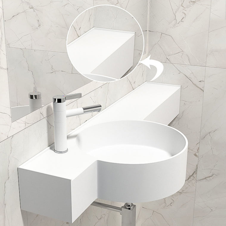 Modern Bathroom Sink Man Made Rock Specialty Vessel Bathroom Sink(Not Including Faucet) Clearhalo 'Bathroom Remodel & Bathroom Fixtures' 'Bathroom Sinks & Faucet Components' 'Bathroom Sinks' 'bathroom_sink' 'Home Improvement' 'home_improvement' 'home_improvement_bathroom_sink' 7260238