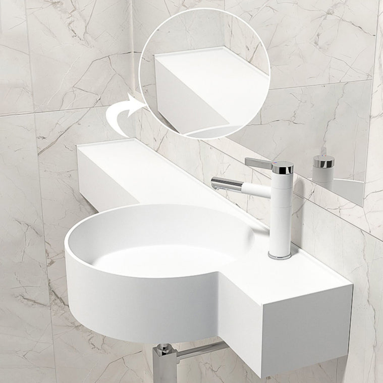 Modern Bathroom Sink Man Made Rock Specialty Vessel Bathroom Sink(Not Including Faucet) Clearhalo 'Bathroom Remodel & Bathroom Fixtures' 'Bathroom Sinks & Faucet Components' 'Bathroom Sinks' 'bathroom_sink' 'Home Improvement' 'home_improvement' 'home_improvement_bathroom_sink' 7260244