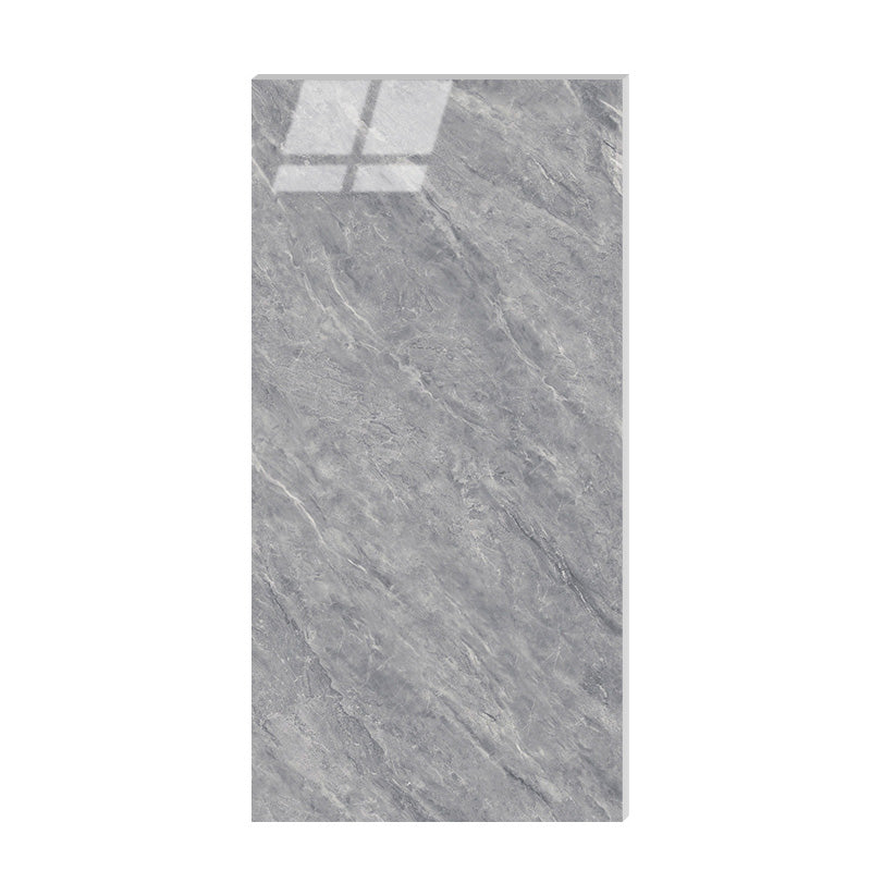 Marbling Floor Tile Slip Resistant Polished Rectangle Singular Tile Dark Gray Clearhalo 'Floor Tiles & Wall Tiles' 'floor_tiles_wall_tiles' 'Flooring 'Home Improvement' 'home_improvement' 'home_improvement_floor_tiles_wall_tiles' Walls and Ceiling' 7260291