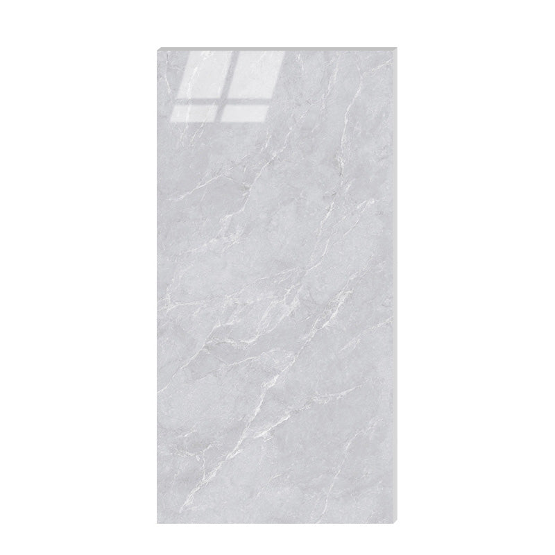 Marbling Floor Tile Slip Resistant Polished Rectangle Singular Tile Silver Gray Clearhalo 'Floor Tiles & Wall Tiles' 'floor_tiles_wall_tiles' 'Flooring 'Home Improvement' 'home_improvement' 'home_improvement_floor_tiles_wall_tiles' Walls and Ceiling' 7260301