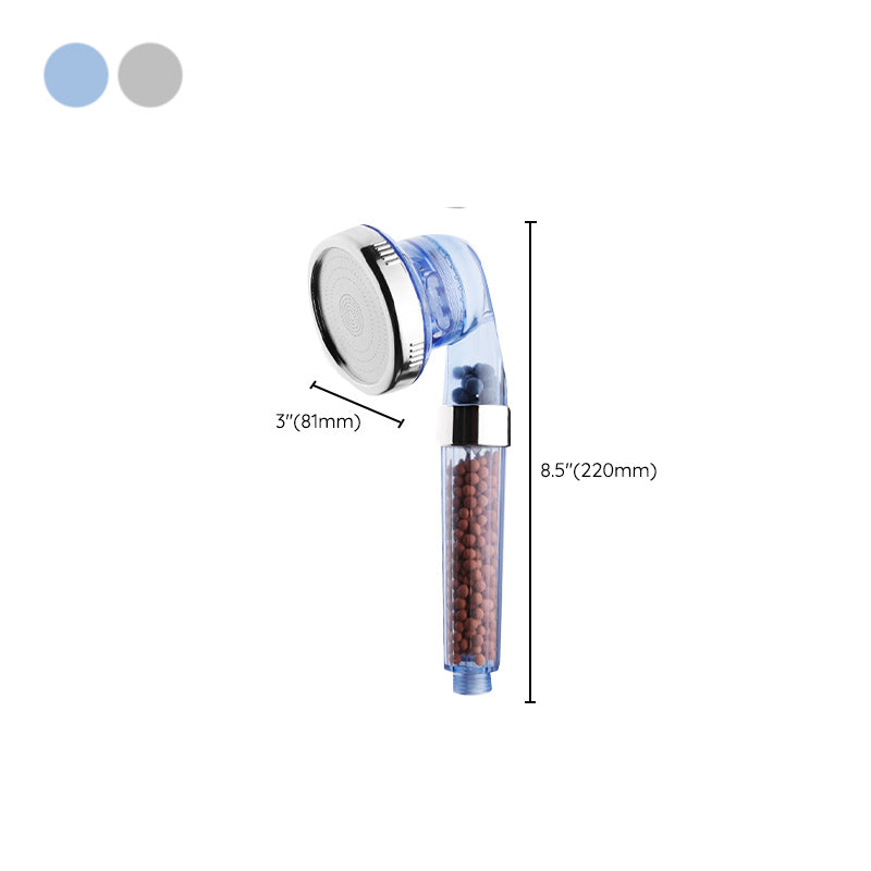 Bathroom Shower Head Plastic Water Filtration Round Handheld Shower Head Clearhalo 'Bathroom Remodel & Bathroom Fixtures' 'Home Improvement' 'home_improvement' 'home_improvement_shower_heads' 'Shower Heads' 'shower_heads' 'Showers & Bathtubs Plumbing' 'Showers & Bathtubs' 7260900