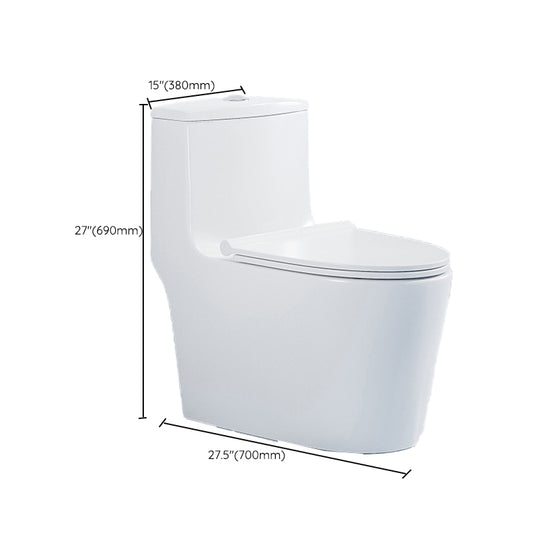 Modern Seat Included Flush Toilet 1-Piece White Urine Toilet for Bathroom Clearhalo 'Bathroom Remodel & Bathroom Fixtures' 'Home Improvement' 'home_improvement' 'home_improvement_toilets' 'Toilets & Bidets' 'Toilets' 7261306