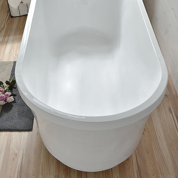 Stand Alone Antique Finish Bathtub Modern Oval Soaking Bath Tub Clearhalo 'Bathroom Remodel & Bathroom Fixtures' 'Bathtubs' 'Home Improvement' 'home_improvement' 'home_improvement_bathtubs' 'Showers & Bathtubs' 7261358