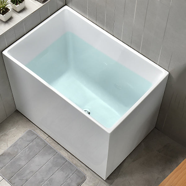 Back to Wall Bathtub Antique Finish Rectangular Soaking Bathtub Without Seat Clearhalo 'Bathroom Remodel & Bathroom Fixtures' 'Bathtubs' 'Home Improvement' 'home_improvement' 'home_improvement_bathtubs' 'Showers & Bathtubs' 7261376