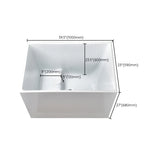 Stand Alone Antique Finish Soaking Bathtub Rectangular Modern Bathtub (Board not Included) Clearhalo 'Bathroom Remodel & Bathroom Fixtures' 'Bathtubs' 'Home Improvement' 'home_improvement' 'home_improvement_bathtubs' 'Showers & Bathtubs' 7261413