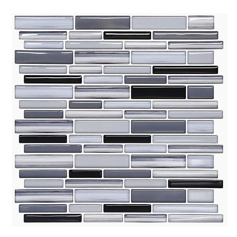 Square Peel & Stick Tile Water Resistant Mosaic Tile for Kitchen Backsplash Clearhalo 'Flooring 'Home Improvement' 'home_improvement' 'home_improvement_peel_stick_blacksplash' 'Peel & Stick Backsplash Tile' 'peel_stick_blacksplash' 'Walls & Ceilings' Walls and Ceiling' 7266034