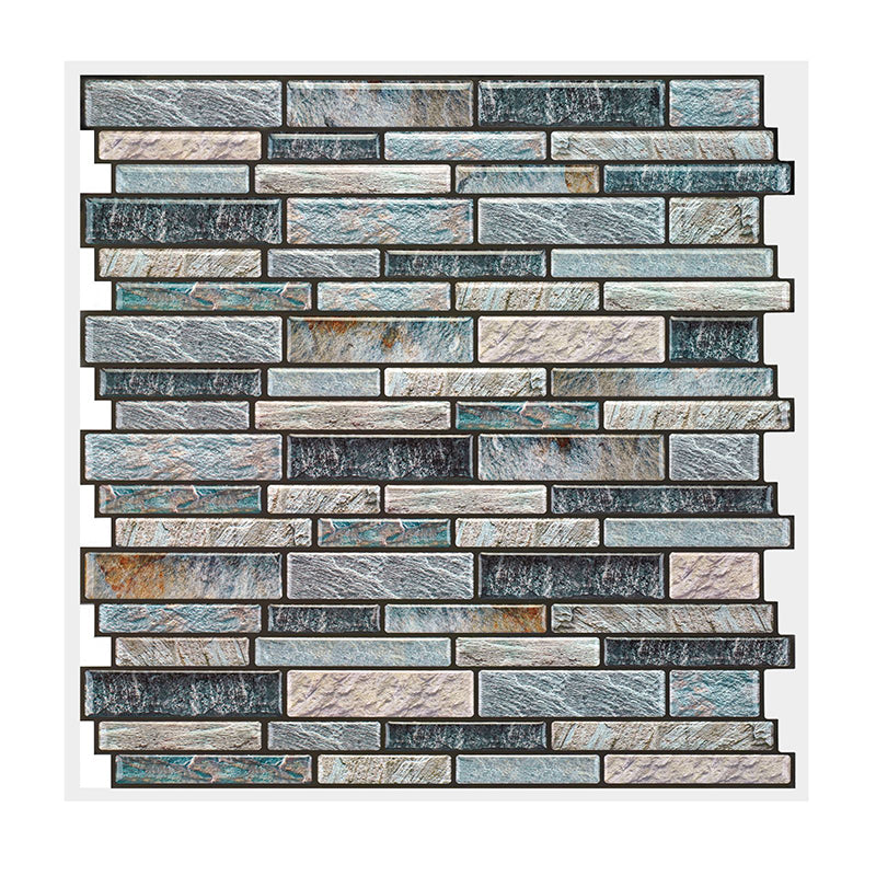 Square Peel & Stick Tile Water Resistant Mosaic Tile for Kitchen Backsplash Clearhalo 'Flooring 'Home Improvement' 'home_improvement' 'home_improvement_peel_stick_blacksplash' 'Peel & Stick Backsplash Tile' 'peel_stick_blacksplash' 'Walls & Ceilings' Walls and Ceiling' 7266039