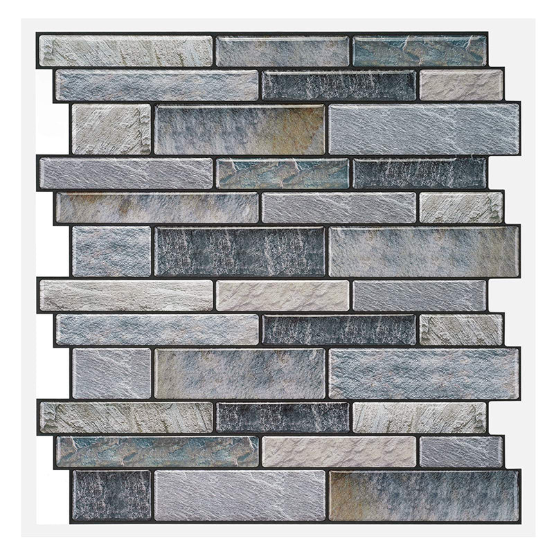 Square Peel & Stick Tile Water Resistant Mosaic Tile for Kitchen Backsplash Clearhalo 'Flooring 'Home Improvement' 'home_improvement' 'home_improvement_peel_stick_blacksplash' 'Peel & Stick Backsplash Tile' 'peel_stick_blacksplash' 'Walls & Ceilings' Walls and Ceiling' 7266045