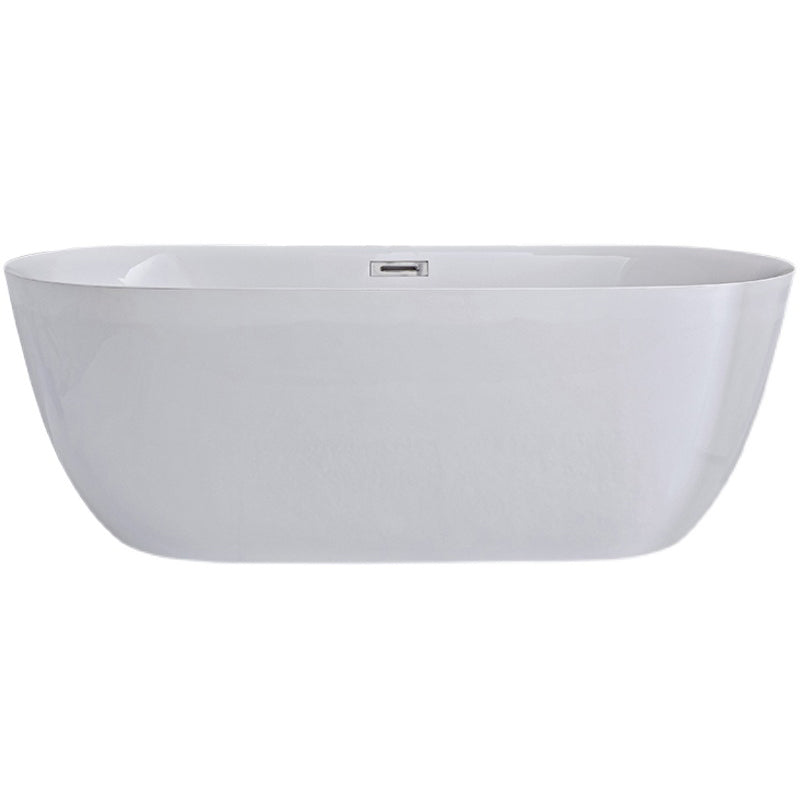 Antique Finish Stand Alone Bathtub Modern Oval Soaking Bath Tub Clearhalo 'Bathroom Remodel & Bathroom Fixtures' 'Bathtubs' 'Home Improvement' 'home_improvement' 'home_improvement_bathtubs' 'Showers & Bathtubs' 7266642