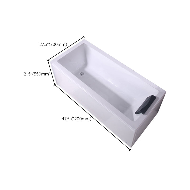 Freestanding Antique Finish Soaking Bath Rectangular Modern Bath Tub Clearhalo 'Bathroom Remodel & Bathroom Fixtures' 'Bathtubs' 'Home Improvement' 'home_improvement' 'home_improvement_bathtubs' 'Showers & Bathtubs' 7266691