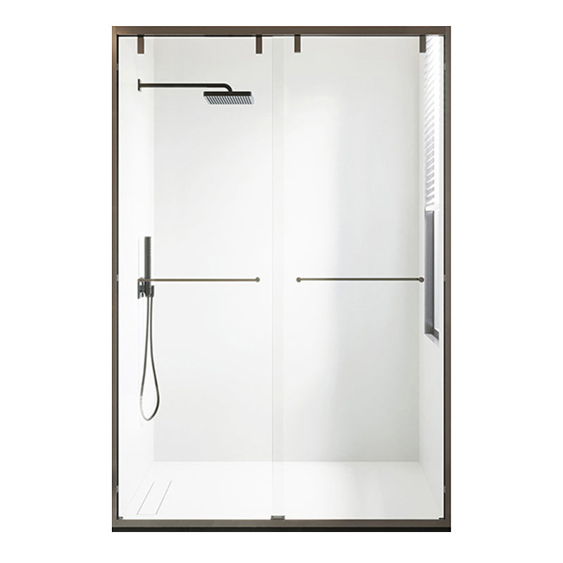 Transparent Double Sliding Shower Bath Door Scratch Resistant Shower Doors Clearhalo 'Bathroom Remodel & Bathroom Fixtures' 'Home Improvement' 'home_improvement' 'home_improvement_shower_tub_doors' 'Shower and Tub Doors' 'shower_tub_doors' 'Showers & Bathtubs' 7266709