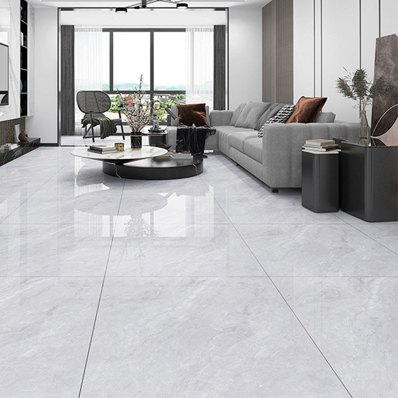 Modern Style Polished Floor Tile Waterproof Square Straight Edge Floor Tile Light Gray 81 Pieces Clearhalo 'Floor Tiles & Wall Tiles' 'floor_tiles_wall_tiles' 'Flooring 'Home Improvement' 'home_improvement' 'home_improvement_floor_tiles_wall_tiles' Walls and Ceiling' 7269038