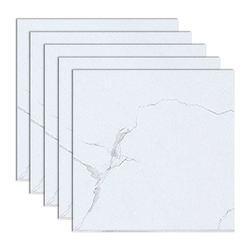 Ceramic Floor Tile Straight Edge Square Waterproof Matte Floor Tile White 12"L x 12"W Clearhalo 'Floor Tiles & Wall Tiles' 'floor_tiles_wall_tiles' 'Flooring 'Home Improvement' 'home_improvement' 'home_improvement_floor_tiles_wall_tiles' Walls and Ceiling' 7269058