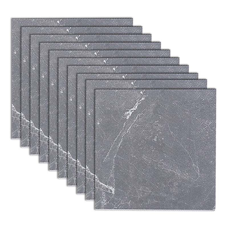 Ceramic Floor Tile Straight Edge Square Waterproof Matte Floor Tile Dark Gray-Black 16"L x 16"W x 0.4"H Clearhalo 'Floor Tiles & Wall Tiles' 'floor_tiles_wall_tiles' 'Flooring 'Home Improvement' 'home_improvement' 'home_improvement_floor_tiles_wall_tiles' Walls and Ceiling' 7269080