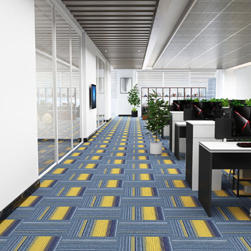 Indoor Carpet Tiles Geometric Print Level Loop Office Carpet Tiles Clearhalo 'Carpet Tiles & Carpet Squares' 'carpet_tiles_carpet_squares' 'Flooring 'Home Improvement' 'home_improvement' 'home_improvement_carpet_tiles_carpet_squares' Walls and Ceiling' 7269191