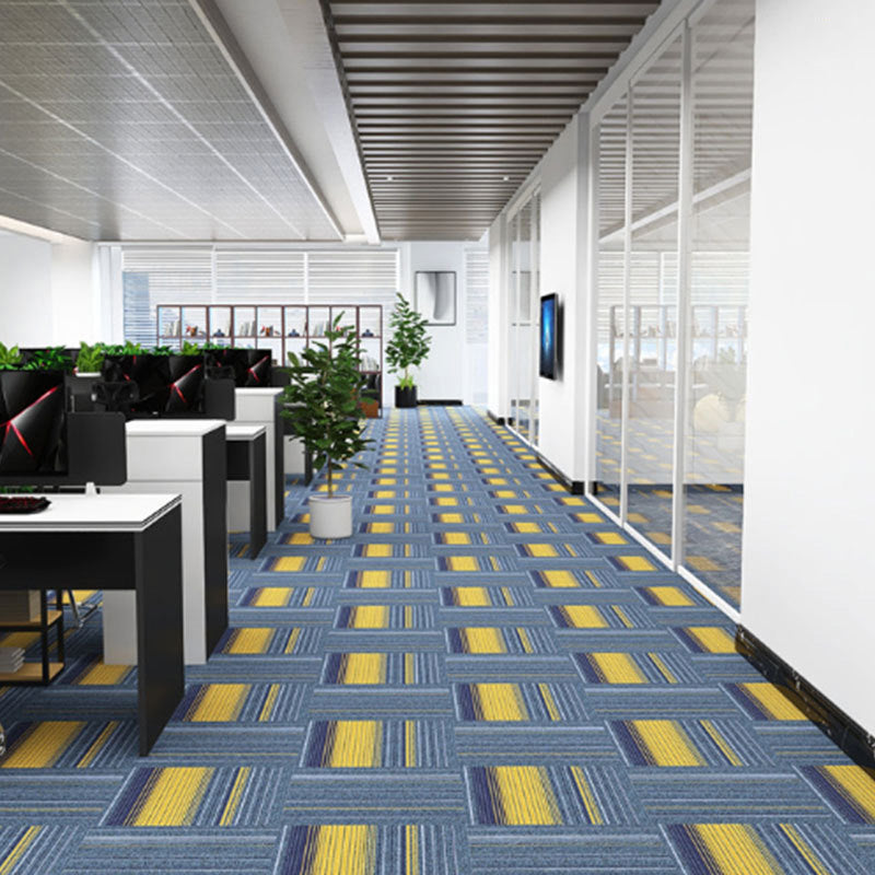 Indoor Carpet Tiles Geometric Print Level Loop Office Carpet Tiles Clearhalo 'Carpet Tiles & Carpet Squares' 'carpet_tiles_carpet_squares' 'Flooring 'Home Improvement' 'home_improvement' 'home_improvement_carpet_tiles_carpet_squares' Walls and Ceiling' 7269200