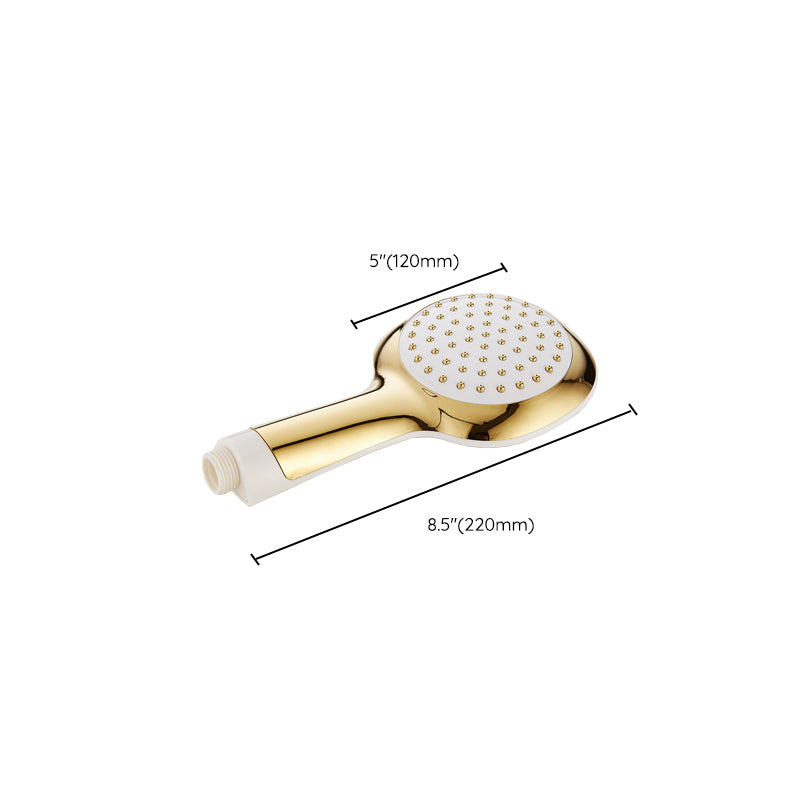 Contemporary Shower Head Square Golden Bathroom Handheld Shower Head Clearhalo 'Bathroom Remodel & Bathroom Fixtures' 'Home Improvement' 'home_improvement' 'home_improvement_shower_heads' 'Shower Heads' 'shower_heads' 'Showers & Bathtubs Plumbing' 'Showers & Bathtubs' 7269388