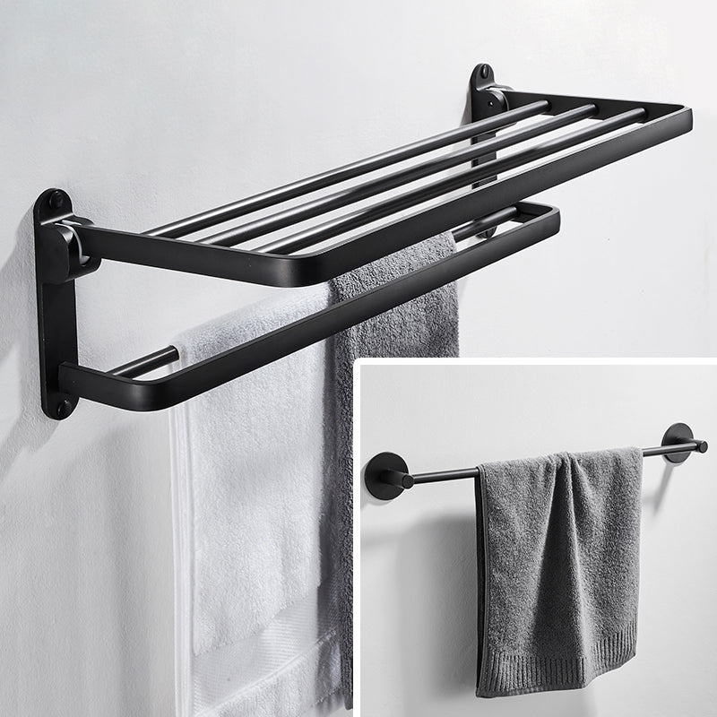 Matte Black Bathroom Hardware Set Modern Bathroom Accessories Hardware Set  - Clearhalo