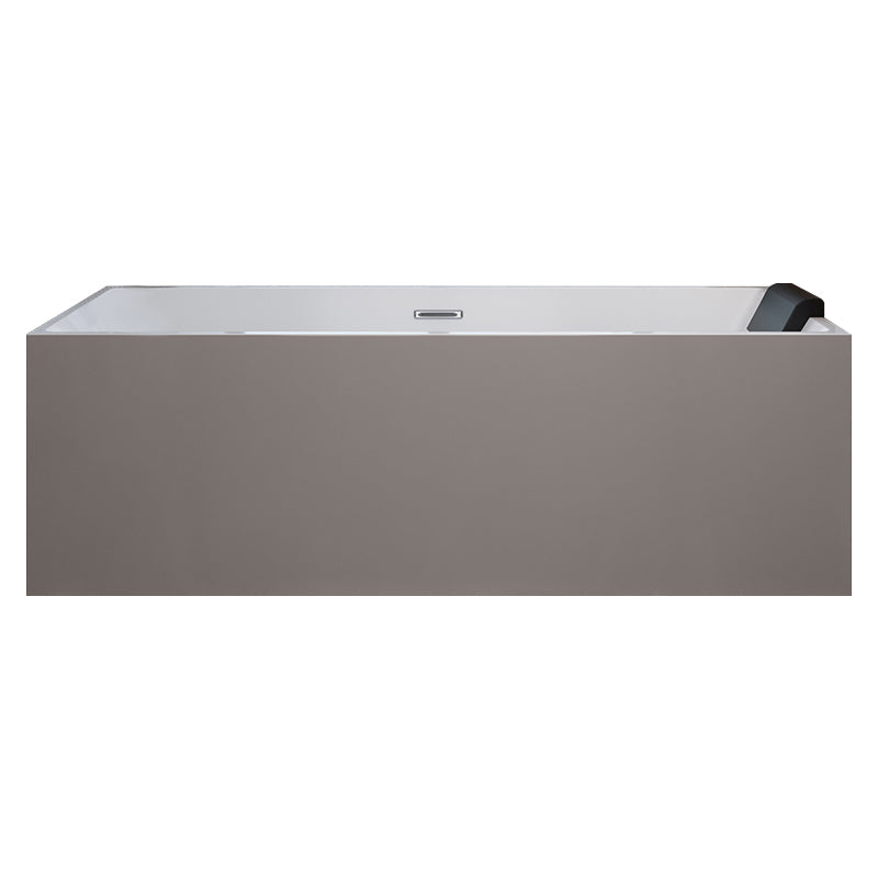 Rectangular Back to Wall Bathtub Antique Finish Soaking Modern Bath Tub Clearhalo 'Bathroom Remodel & Bathroom Fixtures' 'Bathtubs' 'Home Improvement' 'home_improvement' 'home_improvement_bathtubs' 'Showers & Bathtubs' 7274369