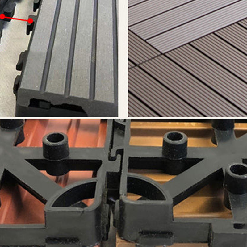 Interlocking Patio Flooring Tiles Striped Pattern Flooring Tiles Garden Clearhalo 'Home Improvement' 'home_improvement' 'home_improvement_outdoor_deck_tiles_planks' 'Outdoor Deck Tiles & Planks' 'Outdoor Flooring & Tile' 'Outdoor Remodel' 'outdoor_deck_tiles_planks' 7274412